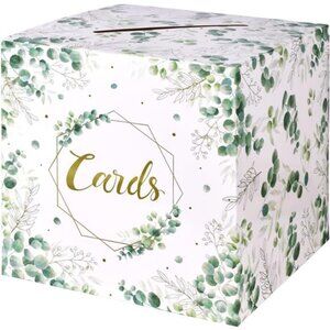 Sage Greenery Card Box Wedding Baby Shower Bridal Shower Party Favor Decor